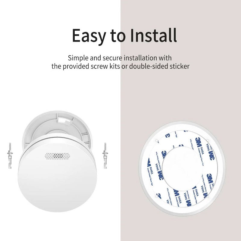 5 Pack Wireless Interconnected Photoelectric Smoke Alarms with Free Remote Control
